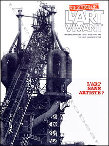 Chroniques de l'ART VIVANT N&deg;1 bis. Paris, Maeght, mars-avril 1969.