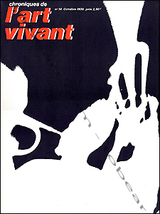 Chroniques de l'ART VIVANT N&deg;14. Paris, Maeght, octobre 1970.