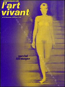 Chroniques de l'ART VIVANT N&deg;15. Paris, Maeght, novembre 1970.