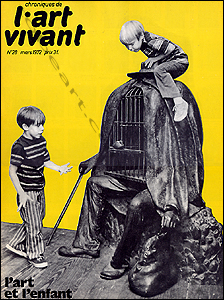 Chroniques de l'ART VIVANT N&deg;28. Paris, Maeght, mars 1972.