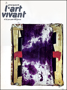 Chroniques de l'ART VIVANT N&deg;31. Paris, Maeght, juin-juillet 1972.