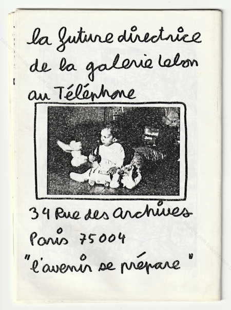 TOC'ART. Bulletin intrieur de la diffrence. BEN (Vautier). Nice, Ben, 1985.