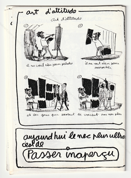 Branc'art. Bulletin intrieur de la diffrence. BEN (Vautier). Nice, Ben, 1986.