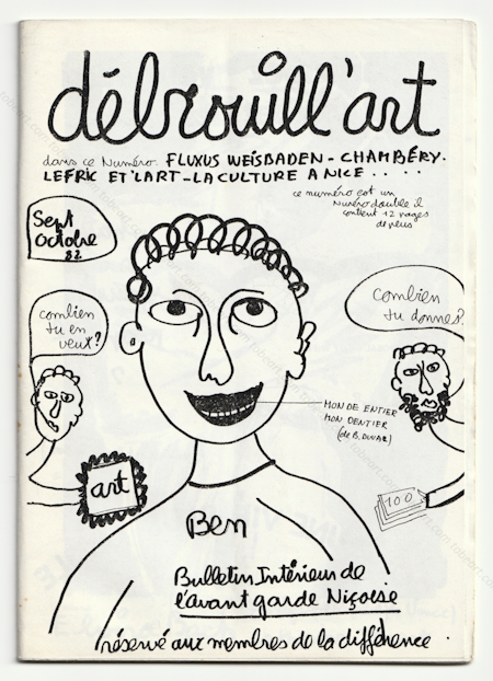 dbrouill'art. Bulletin intrieur de la diffrence. BEN (Vautier). Nice, Ben, 1982.