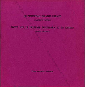 Daniel DEZEUZE - Le nouveau grand espace. Paris, Yvon Lambert Editeur, (1971).