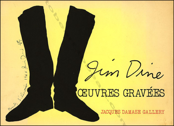 Jim DINE - Oeuvres gravées. Paris, Jacques Damase Gallery, (1974).