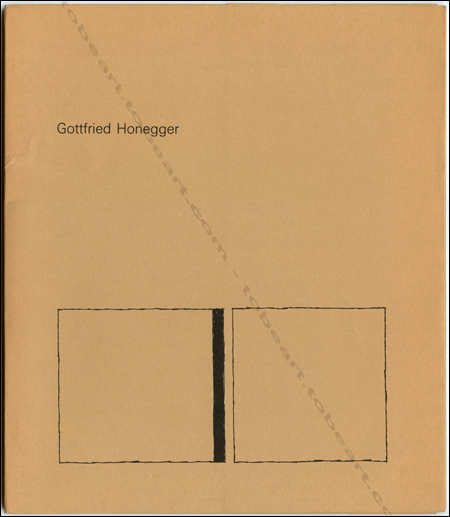 Gottfried HONEGGER - Tableaux-reliefs Biseautages Sculptures 1980-1985. Marseille, Galerie de la Vielle-Charit, 1985.