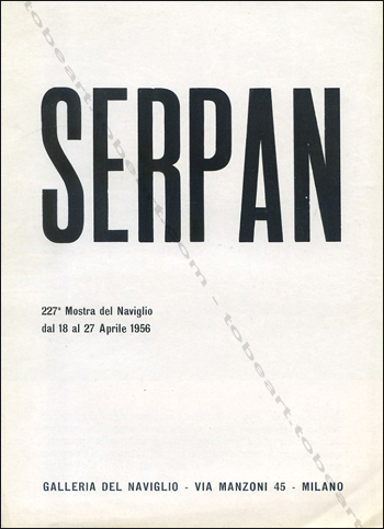 Iaroslav Serpan - Milano, Galleria del Naviglio, 1956.