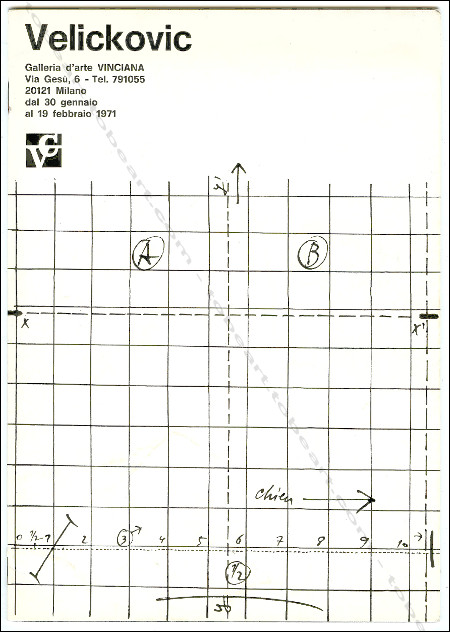 Vladimir VELICKOVIC. Milano, Galleria d'arte Vinciana, 1971.