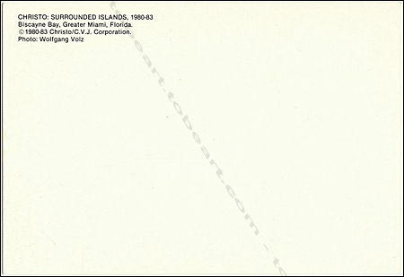 CHRISTO et Jeanne Claude : Surrounded Islands, 1980-83. Biscayne Bay, Greater Miami, Florida.