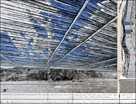 CHRISTO: The Pont Neuf Wrapped. Paris, 1975-85. Bonn, Kunstmuseum, 1993.