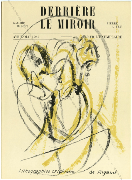 Gilbert RIGAUD - DERRIERE LE MIROIR n3. Paris, Maeght, 1947.