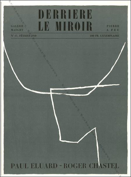 Roger CHASTEL. DERRIERE LE MIROIR N17. Paris, Maeght, 1949.