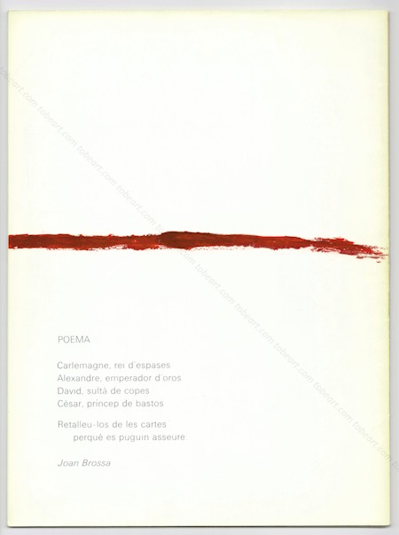 DERRIERE LE MIROIR n°180. Antoni TÀPIES. Paris, Maeght, 1969.