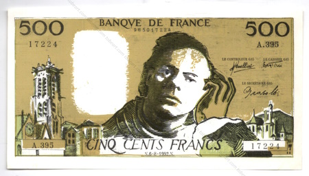 Faux billet de 500 francs  Bertini c'est mieux 