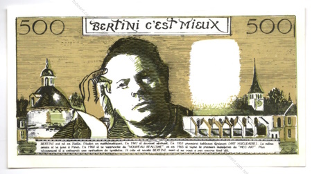 Faux billet de 500 francs - BERTINI c'est mieux