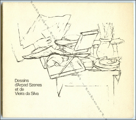 Les dessins d'Arpad SZENES et de VIEIRA da SILVA. Centre Georges Pompidou 1976.