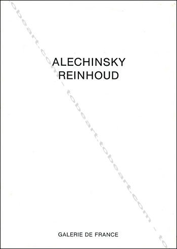 Pierre ALECHINSKY - REINHOUD. Paris, Galerie de France, 1977.