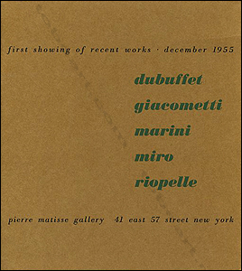 Pierre Matisse Gallery 1955