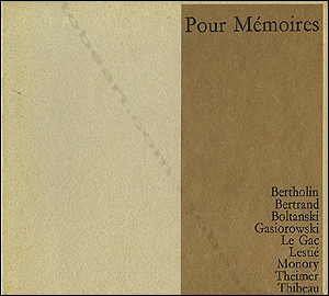 Pour m�moires Capc/Arc 1974