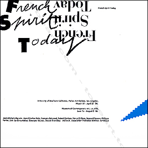 French Spirit Today - Los Angeles, Fischer Art Gallery / A.F.A.A., 1984.