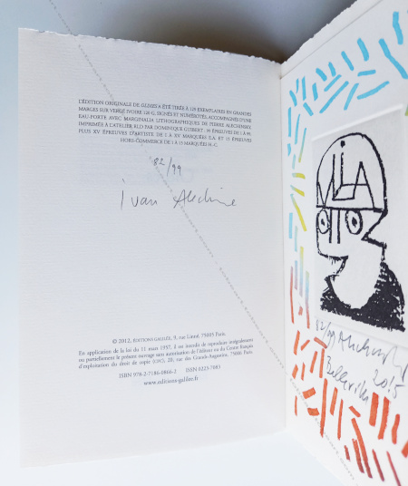 Gravure originale de Pierre ALECHINSKY�- Ivan Alechine. Oldies. Paris, Editions Galilée, 2012.
