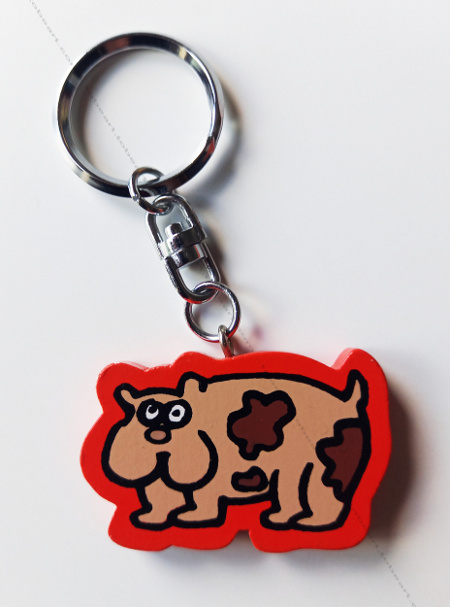 Porte-clé vintage / key ring de Keith Haring - Dog.