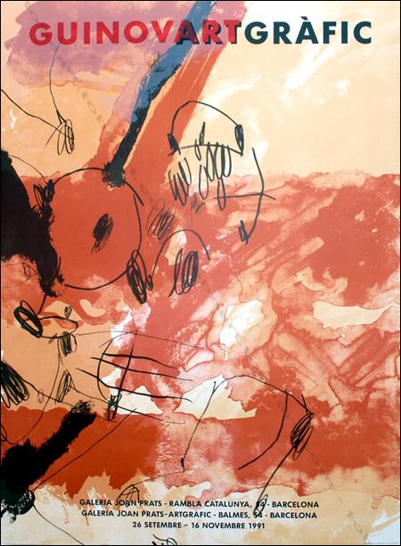 Josep GUINOVART | Affiche originale | Galerie Joan Prats, 1991.