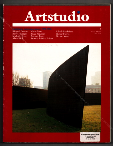 Artstudio n°3 - Sculptures contemporaines : 1970-1986.