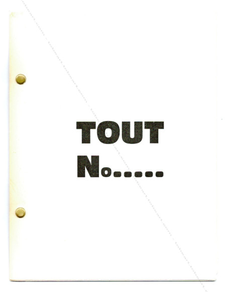 BEN (Vautier). TOUT n9. THEATRE. Nice, Centre d'Art total (Ben), (1965).