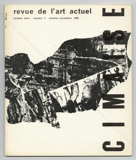 CIMAISE 6me srie n1 - Revue de l'art Actuel. Paris, Cimaise, octobre-novembre 1958.