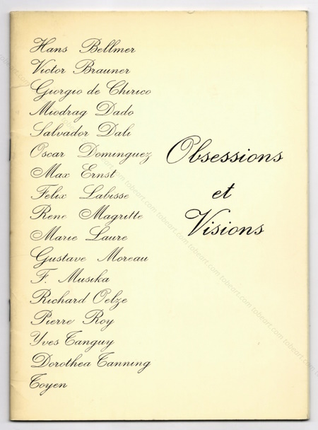 Obsessions et visions. Paris, Galerie André François Petit, 1968.