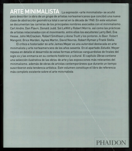 Arte Minimalista. London, Phaidon Press Limited, 2005.