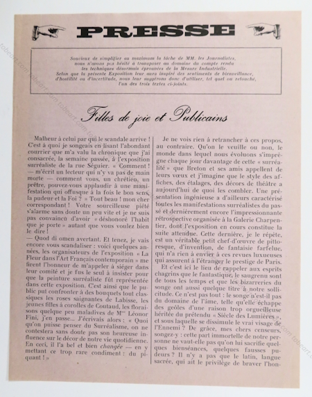 L'cart absolu. Paris, L'Oil galerie d'art, 1965.