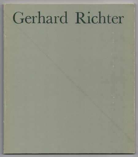 Gerhard RICHTER. Paris, Centre Georges Pompidou - MNAM, 1977.