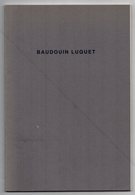 Baudouin LUQUET. Mairie de Faches-Thumesnil / DRAC Nord-Pas de Calais, 1991.