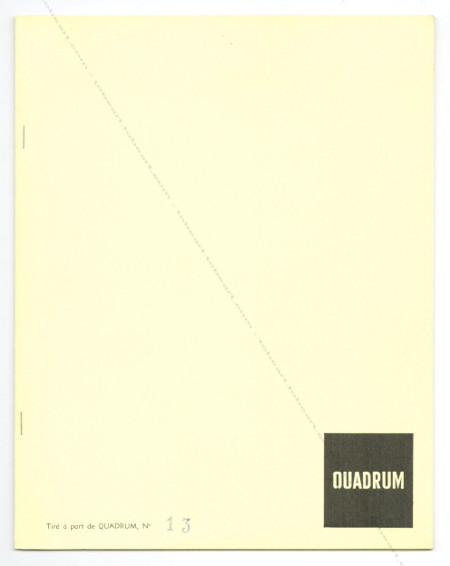 Serge POLIAKOFF. Bruxelles, Palais des Beaux-Arts, (1962).