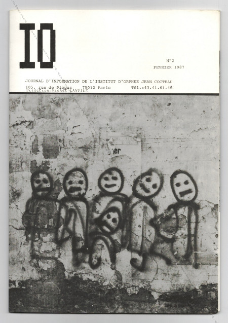 Grard ZLOTYKAMIEN - IO Journal d'information n2. Paris, Institut d'Orphee Jean Cocteau, fvrier 1987.
