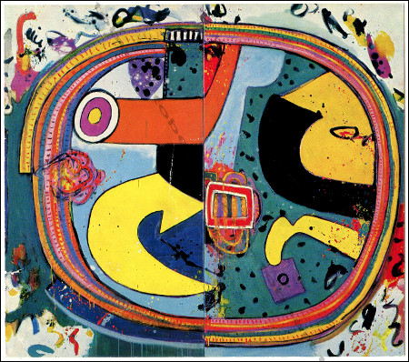 Carton d'invitation de l'exposition de Alan DAVIE. Paris, Galerie de France, 1967.