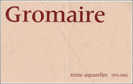 Carton d'invitation à l'exposition Marcel GROMAIRE. Paris, Galerie Louise Carré, 1962.