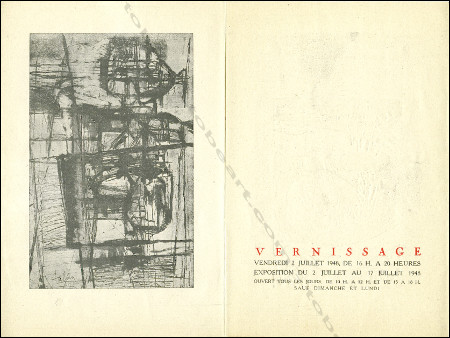 TALAN Peintures - SRNIC Gravures. Paris, Galerie Rive Gauche, 1948.
