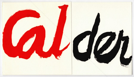 Alexander CALDER. Paris, Galerie Maeght, 1973.