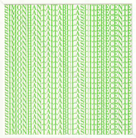 Simon HANTAI - Tabula, suite rcente. Paris, Galerie Jean Fournier, 1980.
