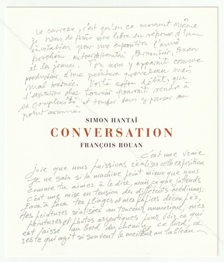 Simon HANTAÏ - François ROUAN - Conversation. Paris, Galerie Jean Fournier, 2005.