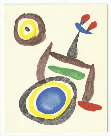 Joan MIR - Aquarelles. Album Femmes Ha-Ku. Paris, Galerie Maeght, 1967.