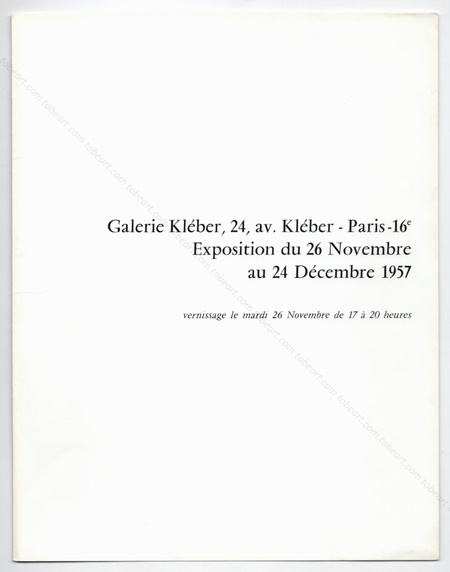 Marcelle LOUBCHANSKY. Paris, Galerie Klber, 1957.