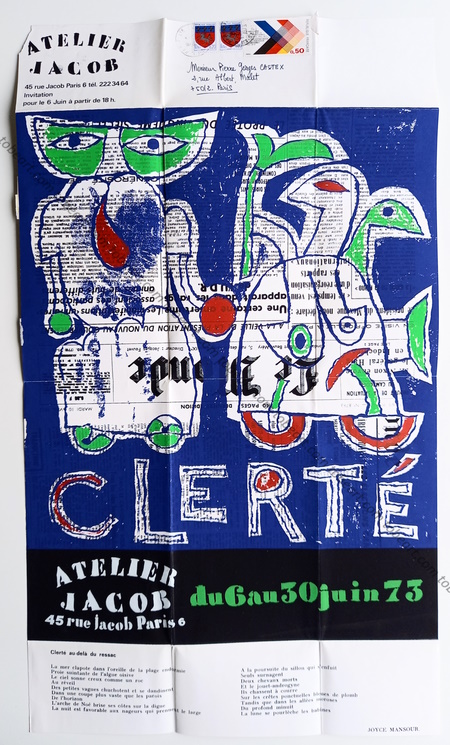 Jean CLERT. Paris, Atelier Jacob, 1973.