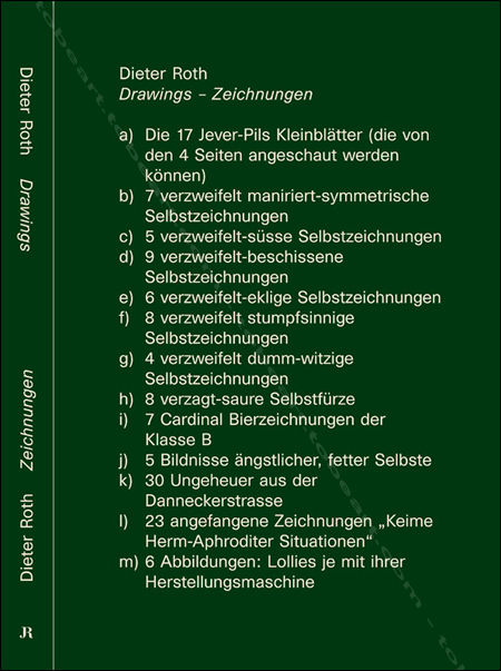 Dieter ROTH. Drawings - Zeichnungen. Zurich, JRP/Ringier, 2007.