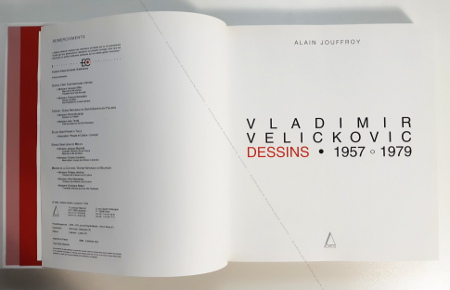 Vladimir VELICKOVIC. Catalogue raisonn des dessins 1957-1979. Editions Acatos, 1996.