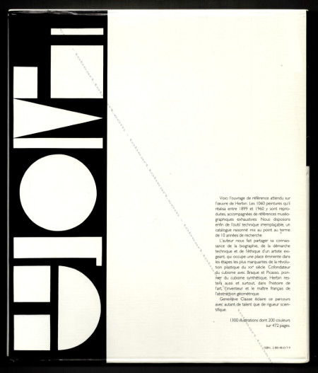 Auguste HERBIN. Catalogue raisonn de l'oeuvre peint. Paris, Editions du Grand Pont, 1993.